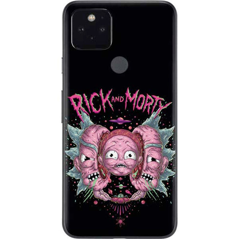 Adult Swim Rick and Morty Split Head Rick Google Pixel 5 Skin